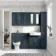 Monaco Inky Blue Basin Vanity and Back To Wall Unit 1500mm (Excludes Pan & Cistern)