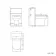Inky Blue Slimline Back To Wall Unit and Denver Toilet - Black Accents