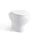 Monaco Chalk White Combination Vanity Basin and Seattle Toilet 1500mm - Brushed Brass Accents