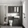 Monaco Graphite Grey Combination Vanity Traditional Basin and Seattle Toilet 1200mm - Brushed Brass Accents
