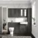 Monaco Graphite Grey Combination Vanity Traditional Basin and Seattle Toilet 1500mm - Brushed Brass Accents