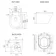 Monaco Midnight Green Combination Vanity Basin with Marble Top and Boston Toilet 1500mm - Brushed Brass Accents