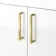 Harper Gloss White Combination Vanity Basin and Houston Toilet 1500mm - Brushed Brass Accents