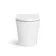 Harper Gloss White Combination Vanity Basin with Marble Top & Tucson Toilet 1200mm - Brushed Brass Accents