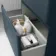 Corsica Inky Blue Slimline Basin Drawer Vanity 600mm
