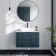 Crete Fluted Navy Blue Wall Hung Drawer Vanity with Marble Top & Cody Basin 800mm