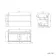 Corsica Tungsten Grey Vanity Drawer with Marble Top & Curved Counter Top Basin 1000mm
