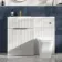 Havana Fluted Coastal White Combination Vanity Basin and Houston Toilet 1100mm - Brushed Brass Accents - Left Handed