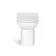 Havana Fluted Country Oak Combination Vanity Basin and Aruba Toilet 1300mm - Brushed Brass Accents