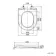 Sicily Fluted Coastal White Combination Vanity Basin and Aruba Toilet 1000mm - Brushed Brass Accents