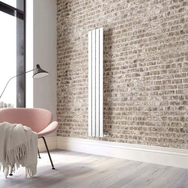 Faro White Single Flat Panel Vertical Radiator 1600x280mm