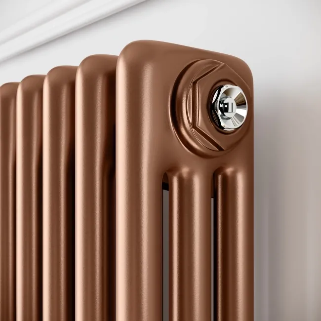 Athens Antique Copper Triple Column Vertical Traditional Radiator 1800x380mm