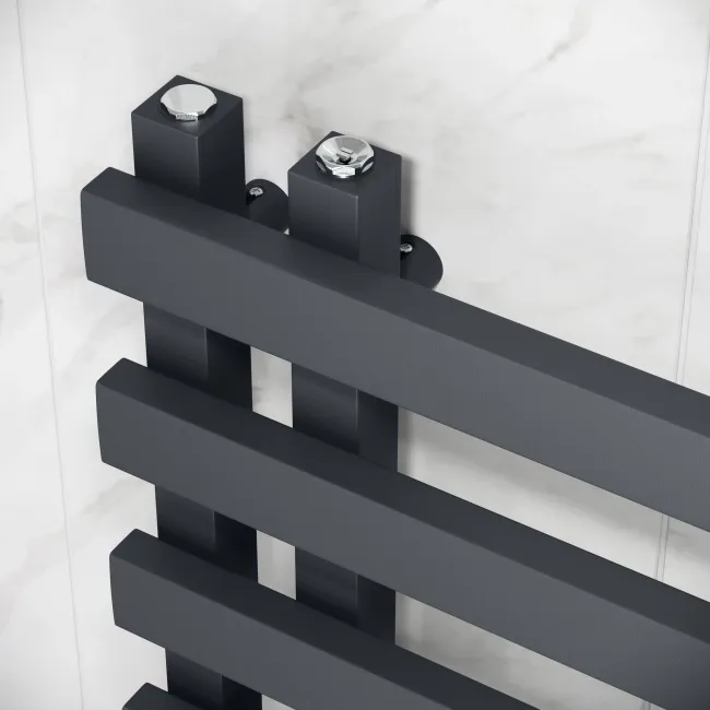 Palermo Anthracite Designer Heated Towel Rail 1600x450mm