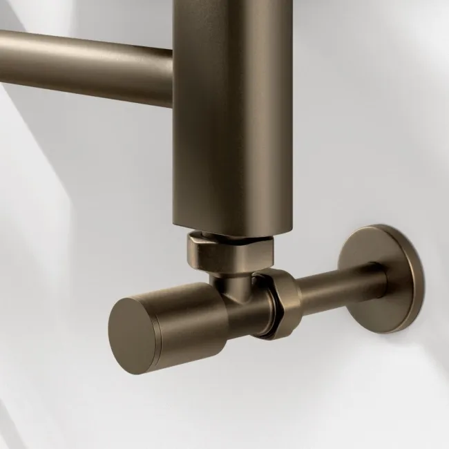 Barcelona Antique Gold Straight Heated Towel Rail 1200x500mm