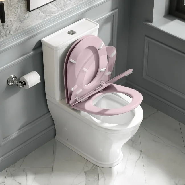 Kansas Traditional Cashmere Pink Wooden Soft Close Seat