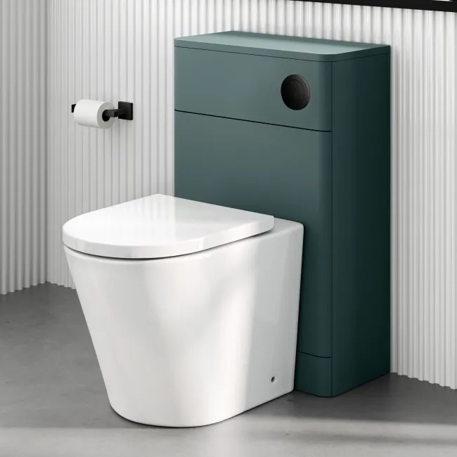 Arizona Matt Black Pneumatic Concealed Cistern Push Button