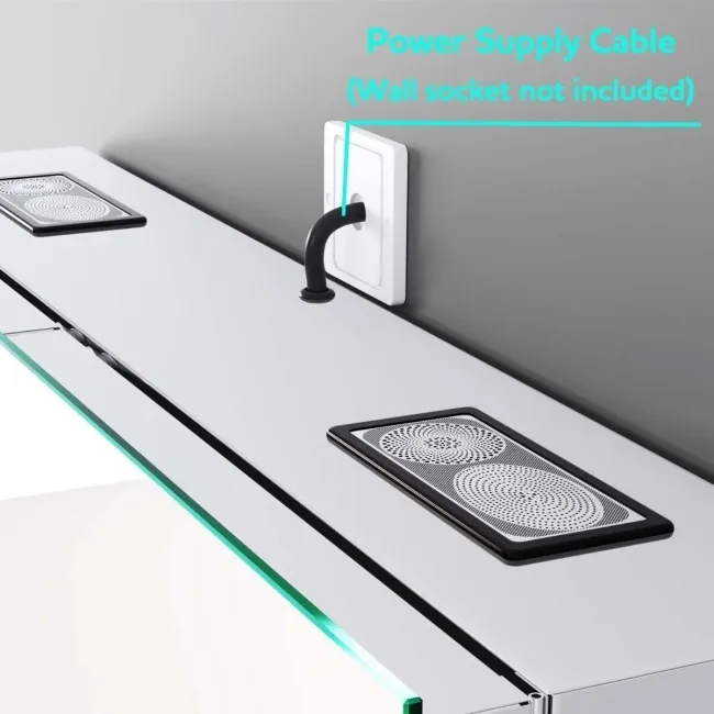 Emielia Illuminated LED Mirror Cabinet With BLUETOOTH Speaker 650x1200mm