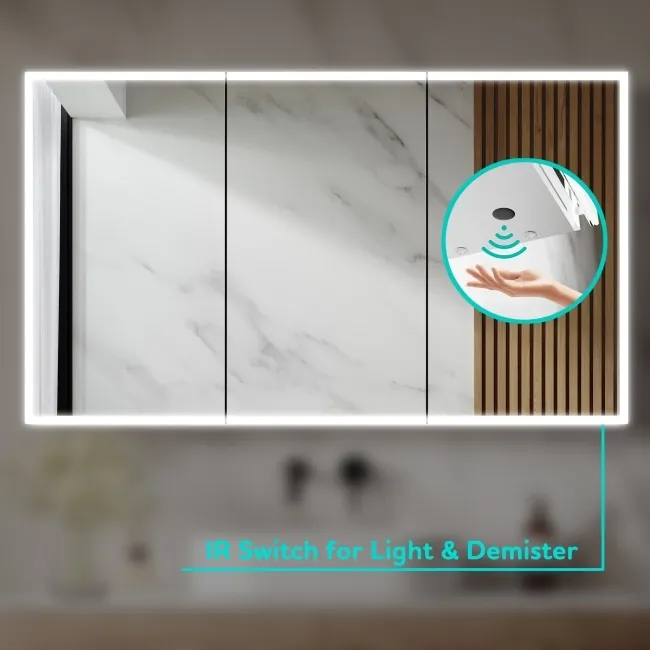 Margot Illuminated LED Mirror Cabinet 700x1200mm
