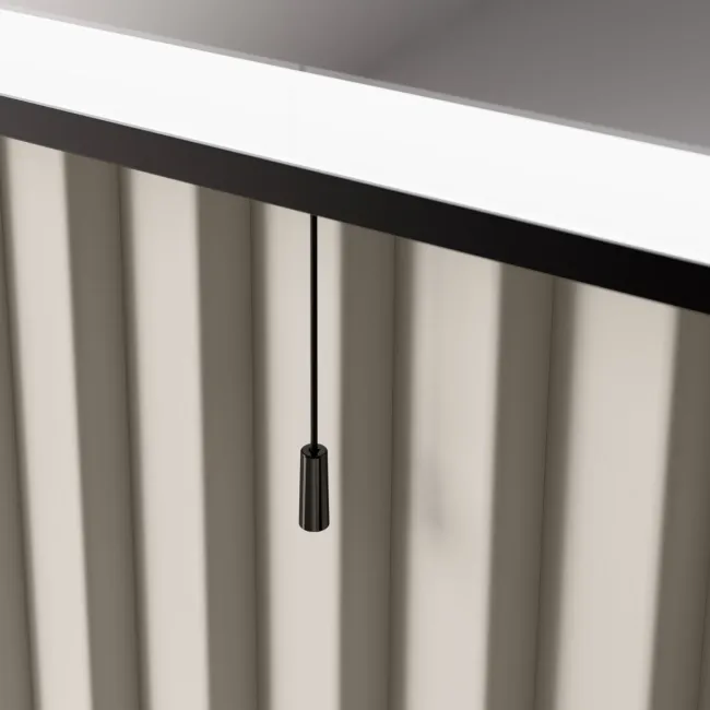 Mila Battery Powered Black Framed Illuminated LED Mirror 600x400mm