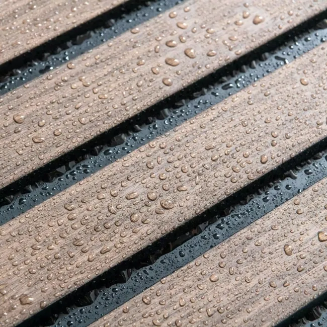 Trepanel Aqua 3D® Waterproof Walnut Brown Wood Effect Slat Panels 3 Pack (Covers 1.39SQM)
