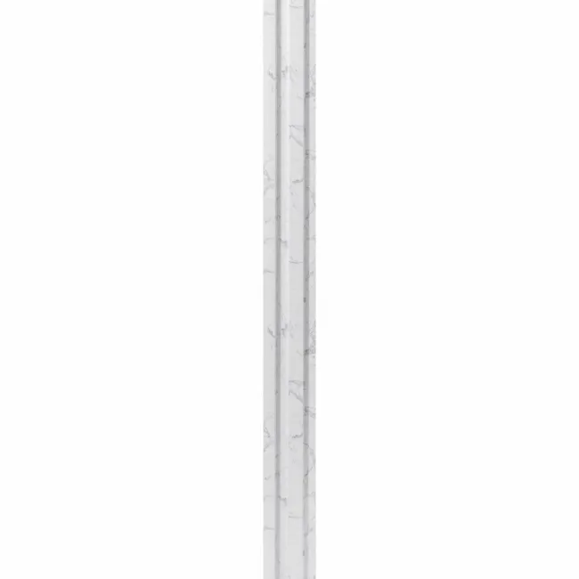 Trepanel Aqua 3D® Waterproof White Marble Slat Wall Panel 3 Pack (Covers 0.87 SQM)