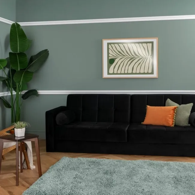 Trepanel Style® Paintable Swan Neck Moulded PS Wall Beading/Dado