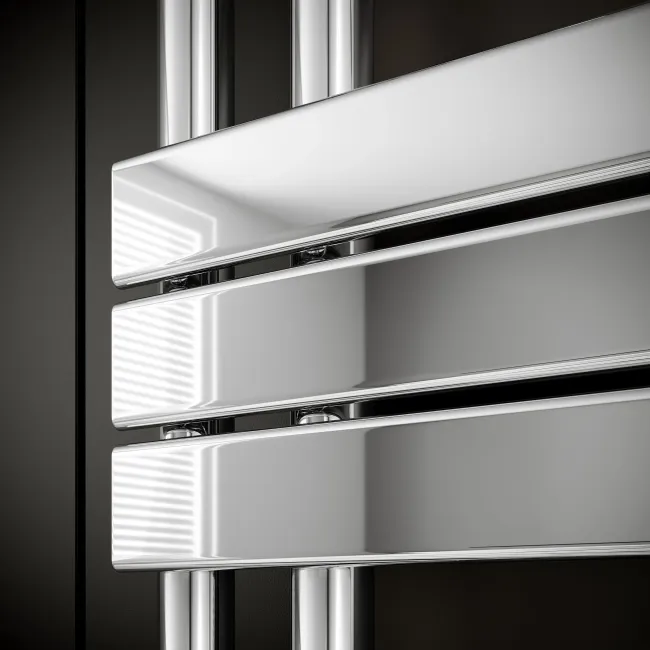 Seville Electric Chrome Designer Flat Panel Heated Towel Rail 1600x450mm