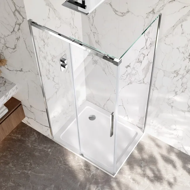Lisbon 8mm Sliding Shower Enclosure 1100x700mm