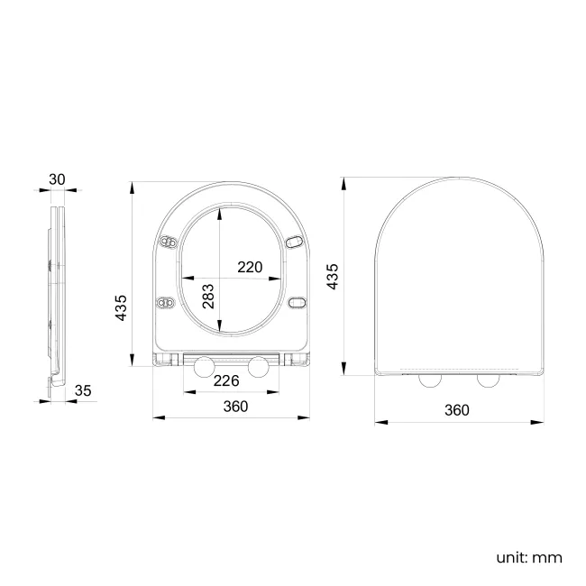 Loma Matt Black Rimless Back To Wall Toilet With Premium Soft Close Slim Seat