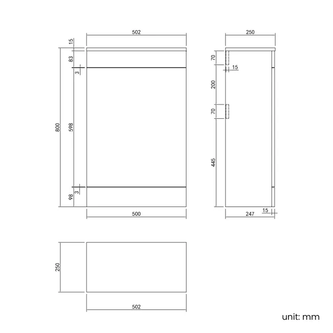 Trent Gloss White Combination Basin Drawer and Miami Toilet 1300mm