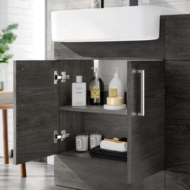 Harper Charcoal Elm Combination Vanity Basin and Aruba Toilet 1200mm