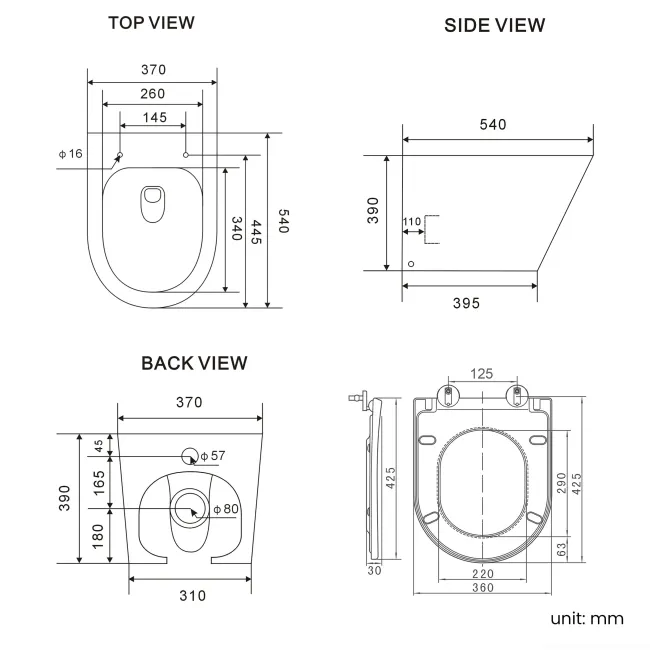 Harper Gloss White Combination Vanity Basin and Boston Toilet 1500mm