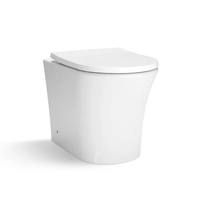 Harper Navy Blue Combination Vanity Basin and Tucson Toilet 1200mm - Black Accents - Right Handed