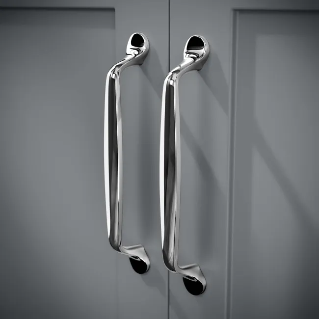 Milos Fog Grey Vanity with Troy Basin 800mm - Traditional Handles