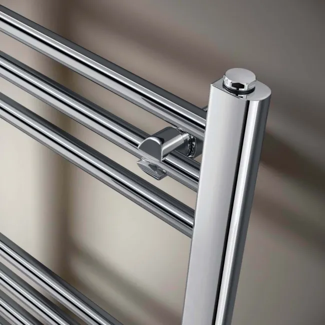 Barcelona Electric Chrome Straight Heated Towel Rail 800x400mm