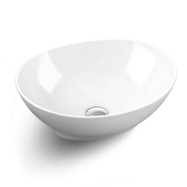 Lucia Inky Blue Double Vanity with Marble Top & Oval Counter Top Basin 1200mm