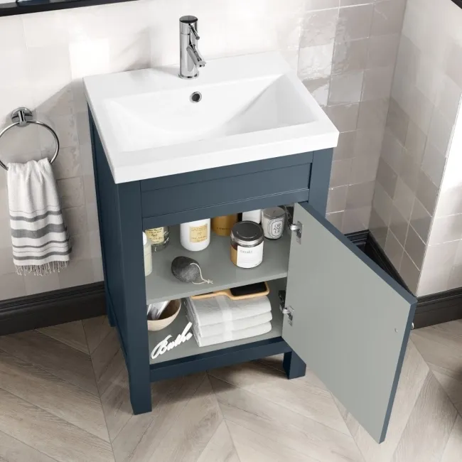 Bermuda Inky Blue Basin Vanity 500mm