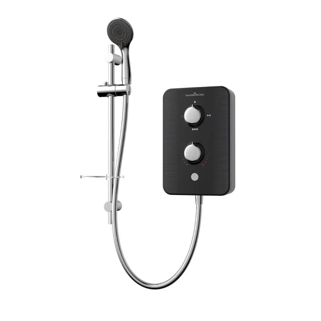 Gainsborough Slim Duo Electric Shower Piano Black 9.5KW