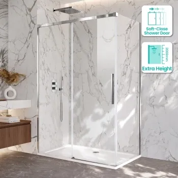 Lisbon 8mm Sliding Shower Enclosure 1400x700mm