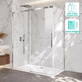 Lisbon 8mm Sliding Shower Enclosure 1500x700mm