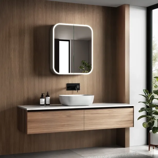Willow Illuminated LED Mirror Cabinet 700x600mm