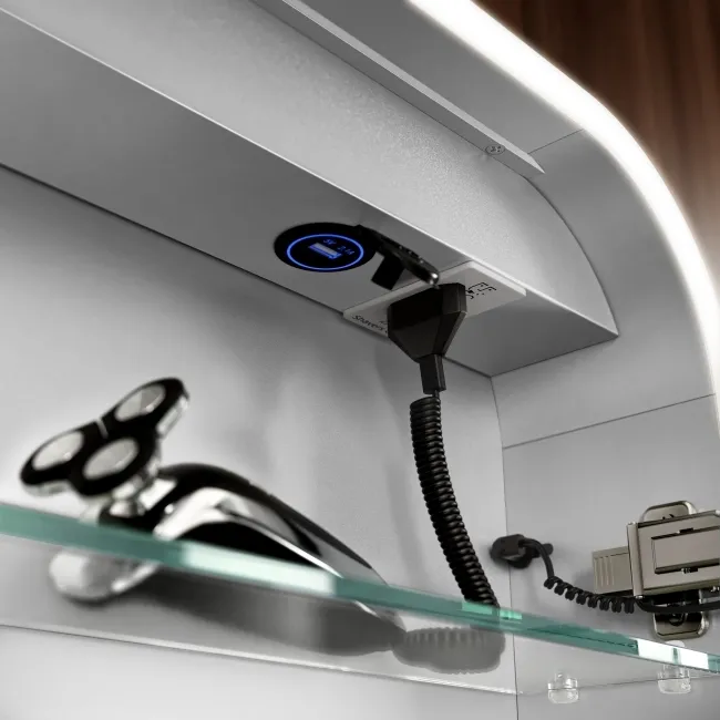 Willow Illuminated LED Mirror Cabinet With BLUETOOTH Speaker & USB Port 700x500mm