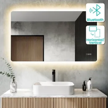Clara Backlit LED Mirror With BLUETOOTH Speaker 700x1200mm