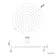 200mm Brushed Brass Round Stainless Steel Slim Shower Head