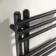 Cannes Matt Black Designer Heated Towel Rail 1600x500mm