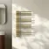 Cannes Brushed Brass Designer Heated Towel Rail 800x500mm