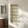 Cannes Brushed Brass Designer Heated Towel Rail 1200x500mm