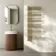 Cannes Brushed Brass Designer Heated Towel Rail 1200x500mm