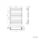 Santorini Brushed Copper Flat Panel Heated Towel Rail 800x600mm