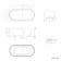 Brent 1700mm Fluted Matt White Freestanding Bath